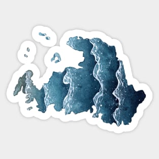 Drummond Island Watercolor Sticker